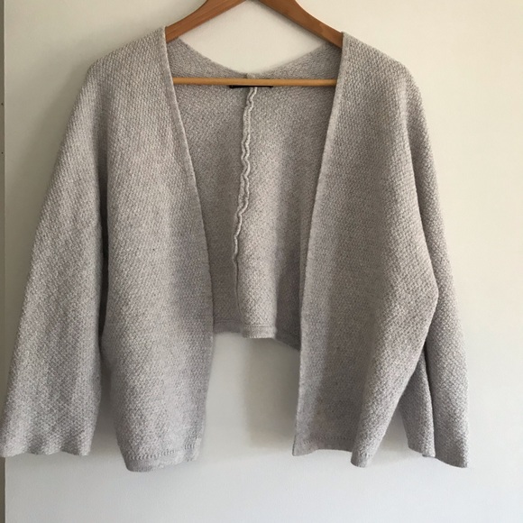 light gray shrug